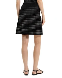 Rib Stripe Mini Skirt
