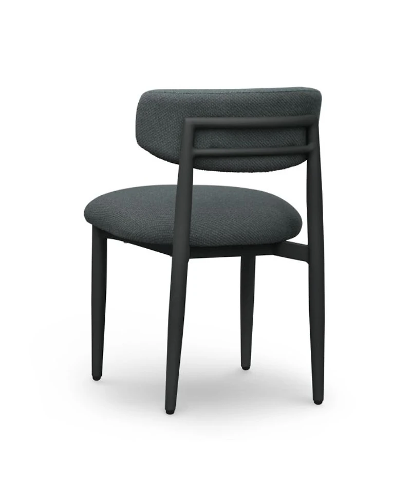 Annika Textured Fabric Outdoor Dining Chair