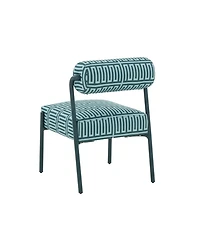 Jolene Patterned Linen Accent Chair