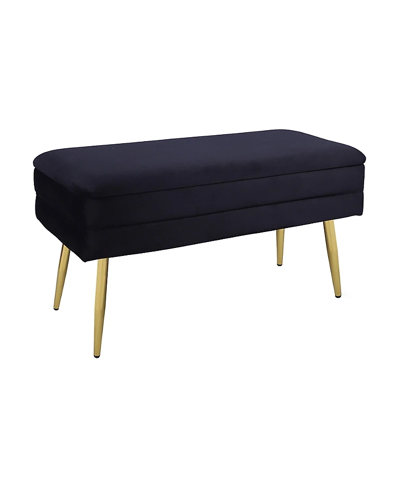 Tov Furniture Ziva Velvet Storage Bench