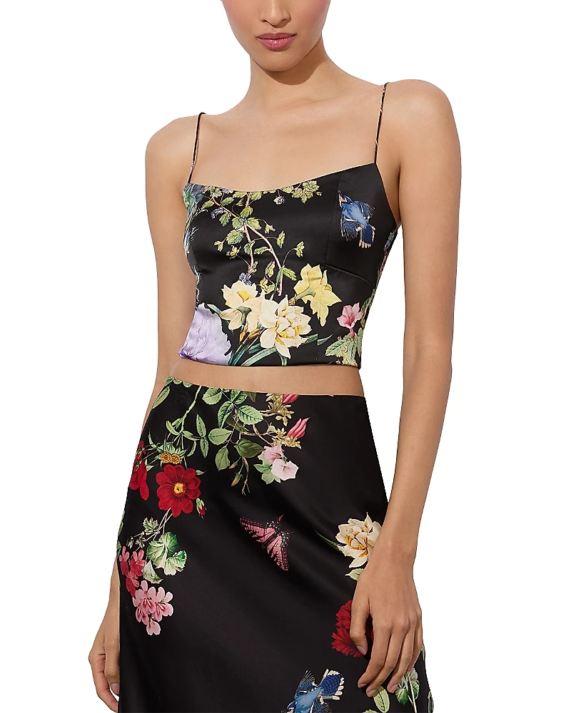 Alice and Olivia Saylor Bustier Floral Cami