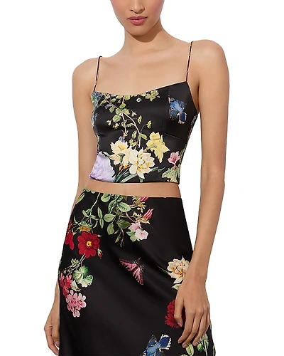 Alice and Olivia Saylor Bustier Floral Cami
