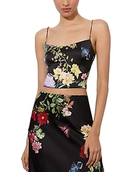 Alice and Olivia Saylor Bustier Floral Cami