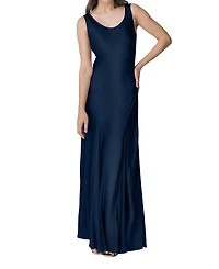 Willow Satin Maxi Sip Dress