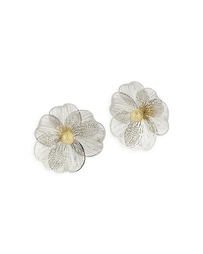Flower Statement Stud Earrings - Exclusive