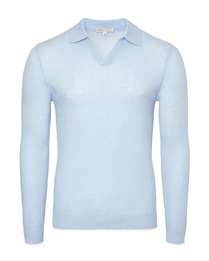 Featherweight Cashmere Polo Sweater
