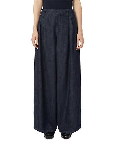 Max Mara Wide Leg Denim Pants