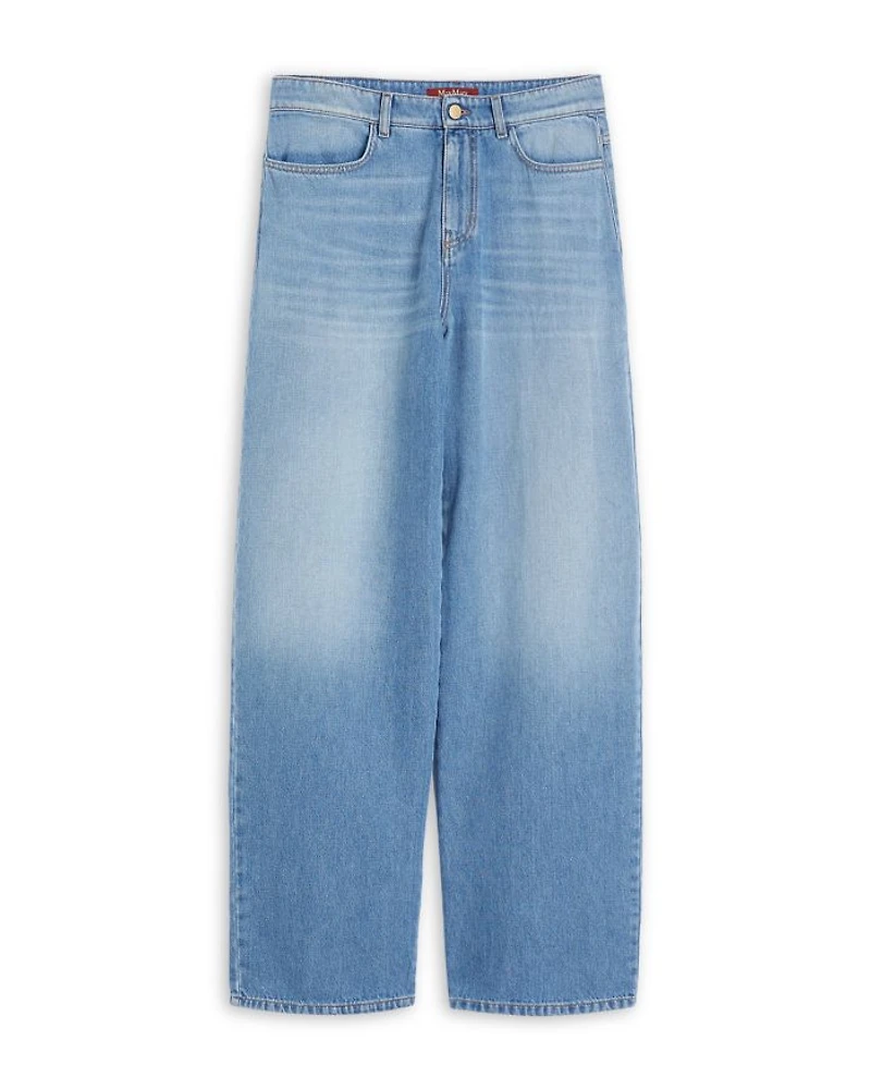Mid Rise Oversized Jeans Light Blue