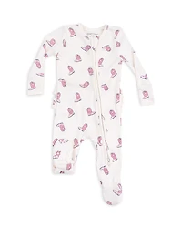 Angel Dear Girls' Petite Cowgirl Boots Zipper Ruffle Back Footie - Baby