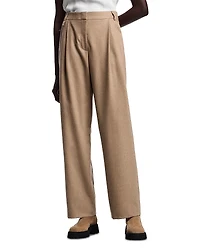 Emporio Armani Icon Wool Blend Pleated Pants