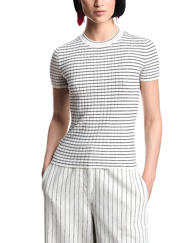Emporio Armani Ribbed Knit Top