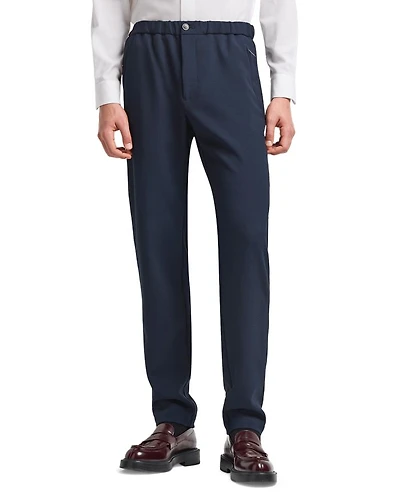 Regular Fit Crepe Jersey Trousers