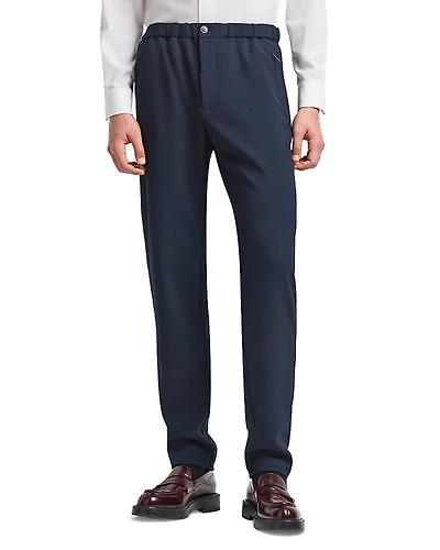Emporio Armani Regular Fit Crepe Jersey Trousers
