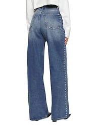 Cary High Rise Slouchy Jeans Chesapeake Studded