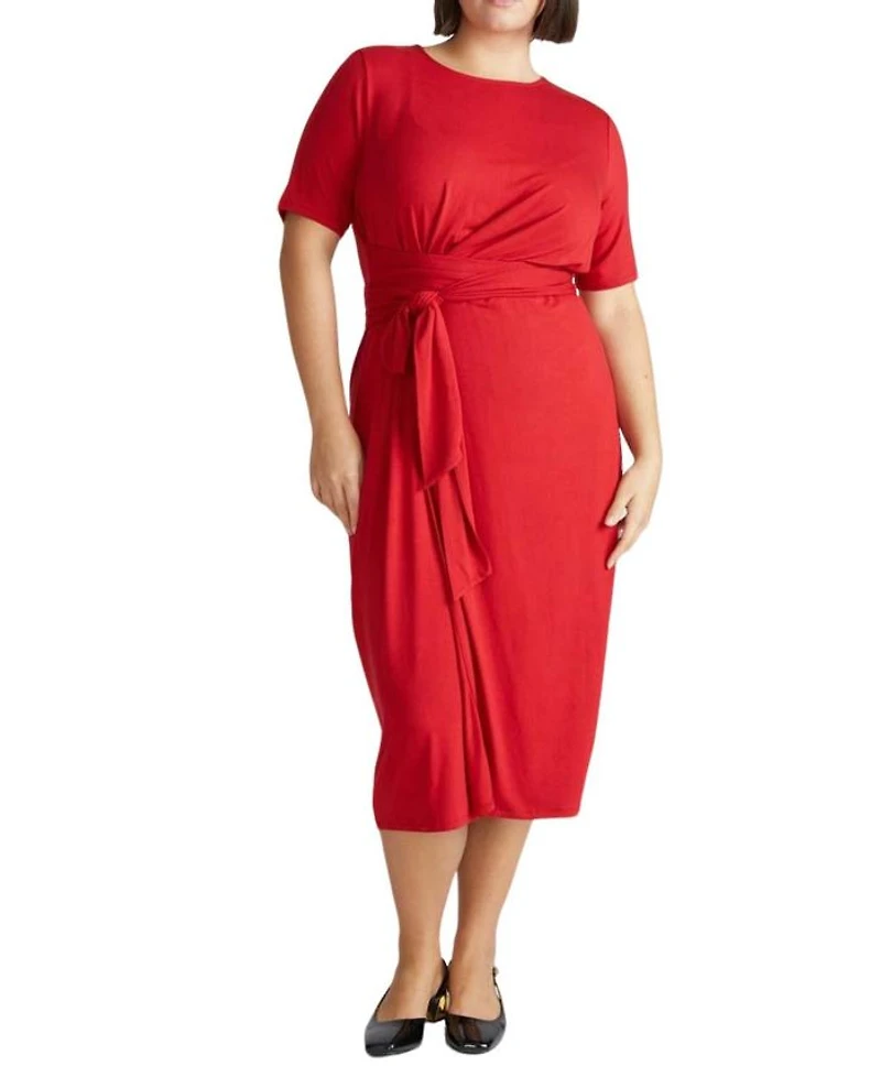 Plus Delilah Liquid Jersey Dress