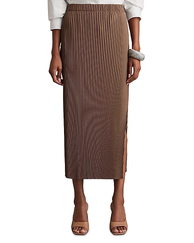 Reiss Pippa Jersey Pleated Column Skirt