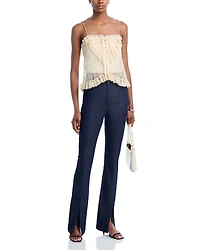 Alessia Lace Ruffled Top
