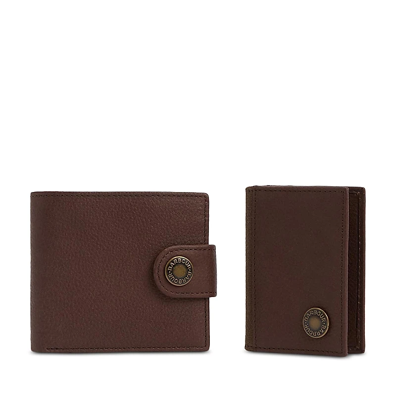 Barbour Padbury Leather Wallet and Cardholder Set