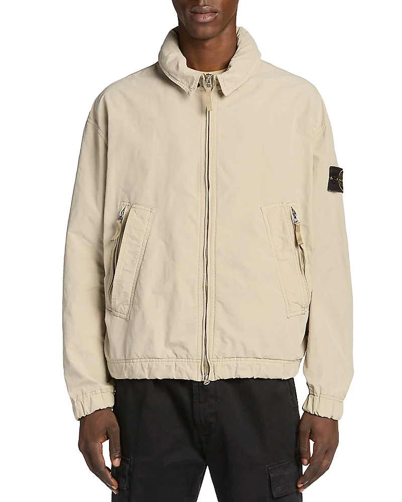 Stone Island Hooded Bomber Jacket