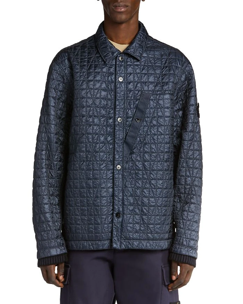 Coated Quilted Jacket