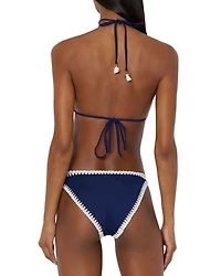 Crocheted Trim Bikini Top