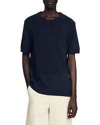 Sandro Regular Fit Lightweight Fine Knit Tee