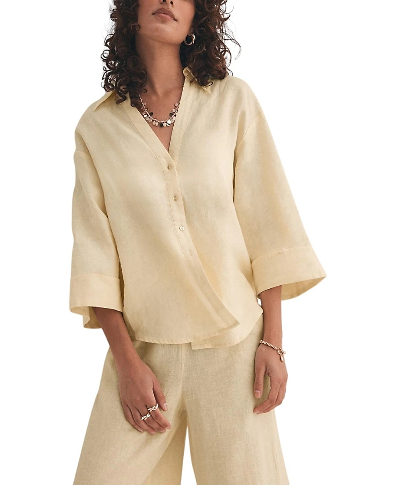 Mint Velvet Women's Linen Resort Shirt