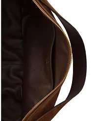 Demi-Lune Large Suede Shoulder Bag