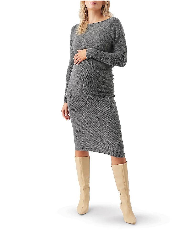 Ripe Maternity Tobie Off Shoulder Knit Dress