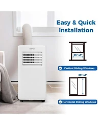 8000 BTU Portable Air Conditioner 3 in 1 Air Cooler with Fan & Dehumidifier 5000 BTU(8000BTU ASHRAE)