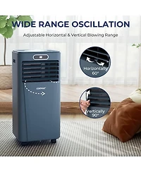 8000 BTU Portable Air Conditioner with Remote Control 3-in-1 Cooler Drying