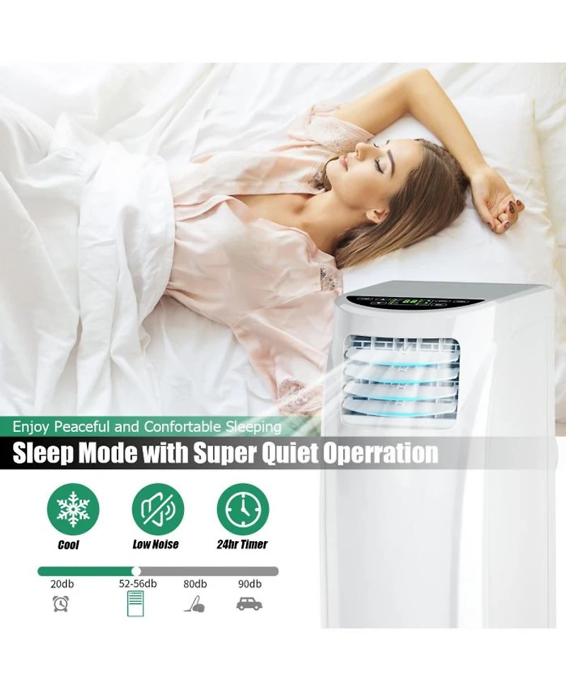 8,000BTU Portable Air Conditioner & Dehumidifier Function Remote