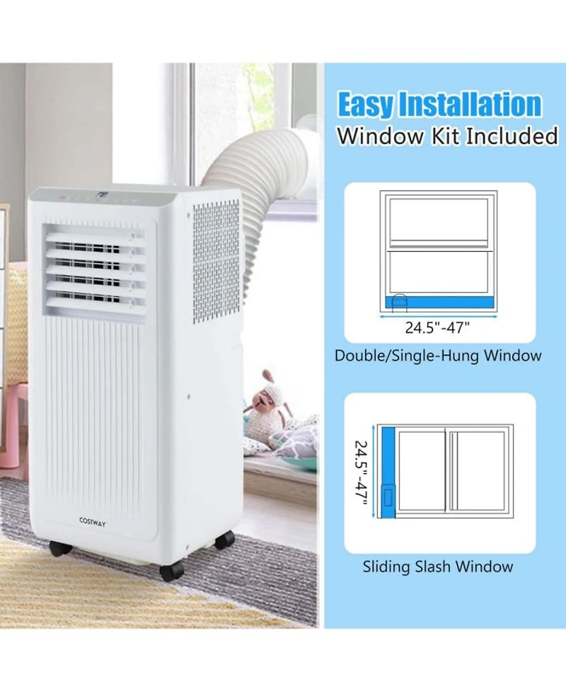 6500 BTU(10000 BTU ASHRAE) Portable Air Conditioner 3-in-1 Freestanding Air Cooler with Dehumidifier