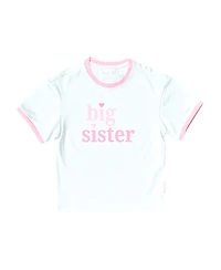 Bits & Bows Girls' Big Sister Crewneck T-shirt - Little Kid