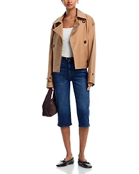 High Rise Cropped Slim Jeans Soho Dark