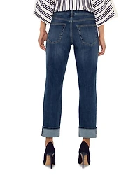 Marley Mid Rise Girlfriend Cuff Jeans Rushland