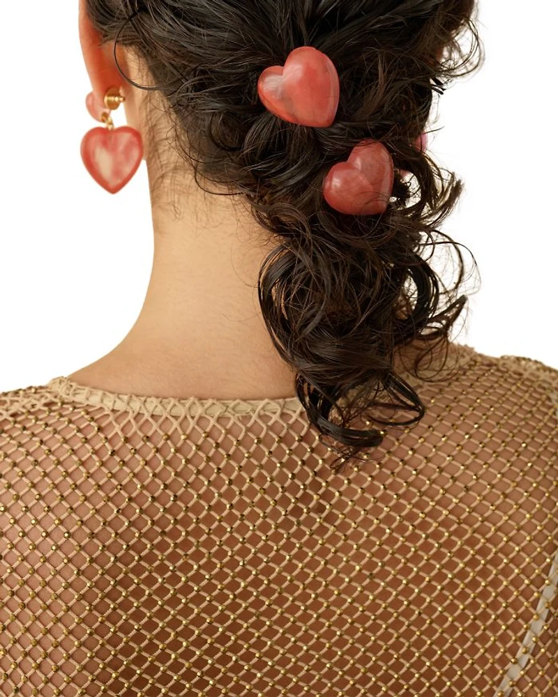 Gigi Mini Heart Ponytail Holder