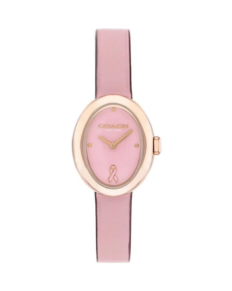 Sammy Pink Ribbon Breast Cancer Awareness Watch, 22.5mm