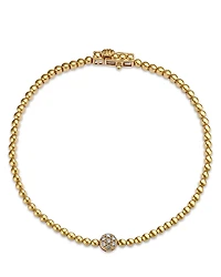 Bloomingdale's Fine Collection Diamond Cluster Beaded Bracelet