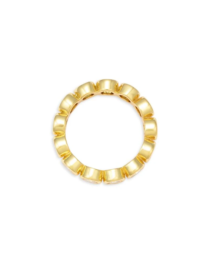 Oval Solitaire Eternity Ring