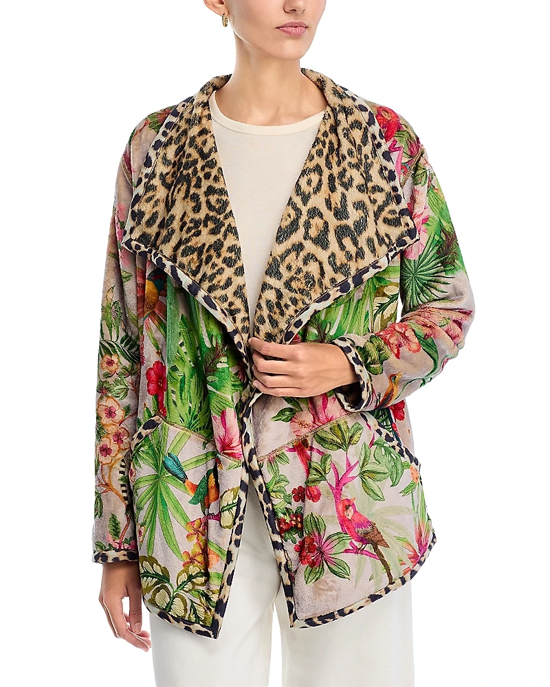 Johnny Was Joan Wrap Printed Jacket