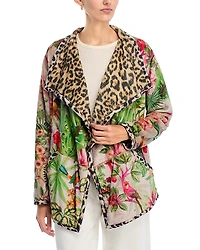 Johnny Was Joan Wrap Printed Jacket