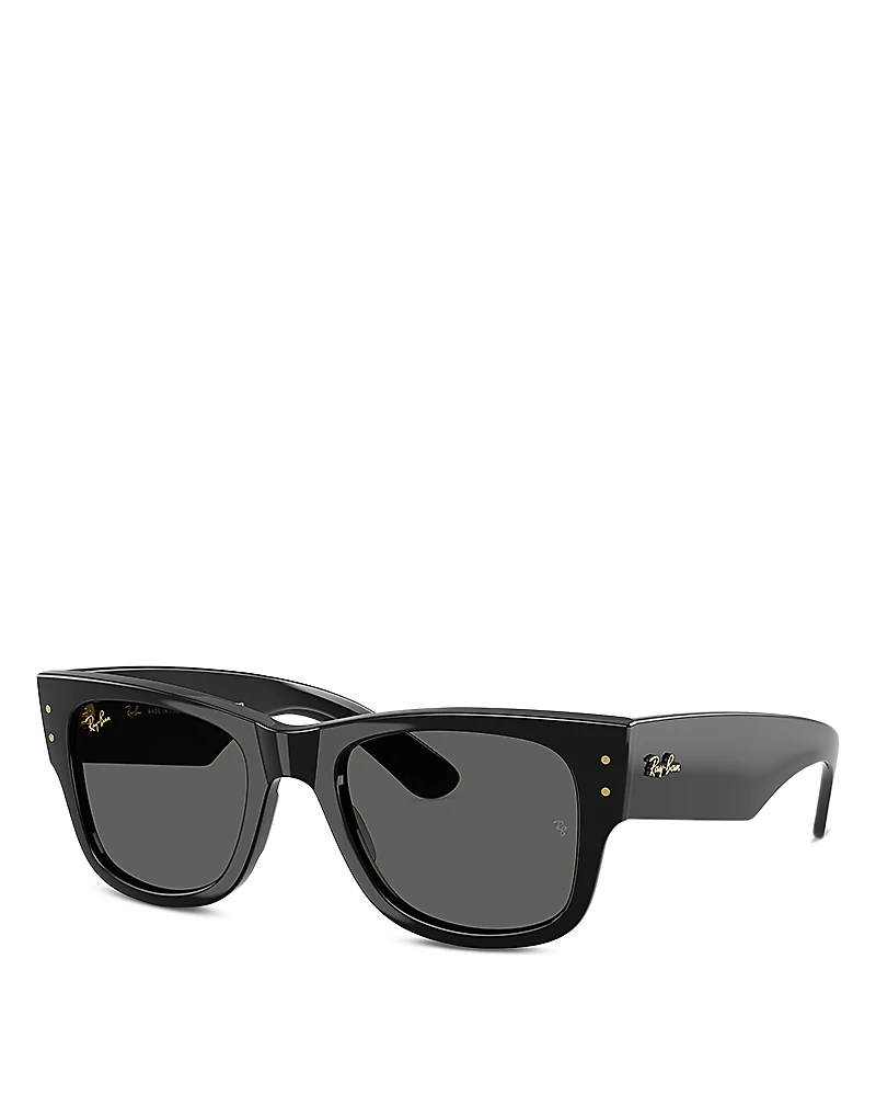 Ray-Ban Mega Wayfarer A$Ap Rocky Blacked Out Collection Square Sunglasses, 51mm