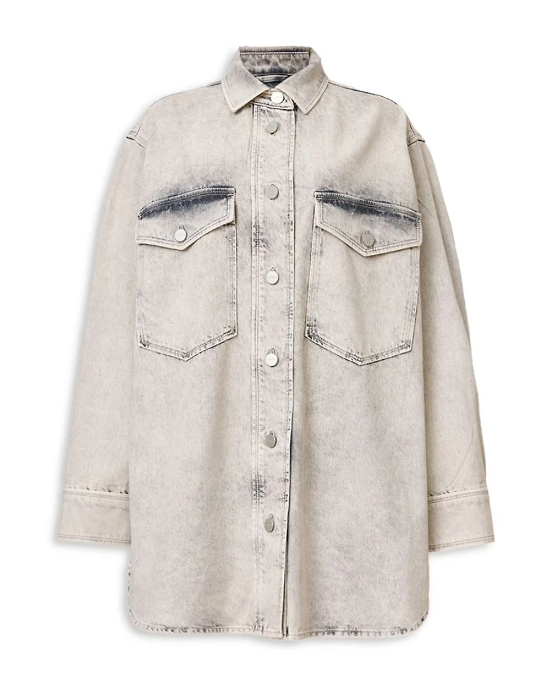 Faye Sparkle Denim Shirt Dress