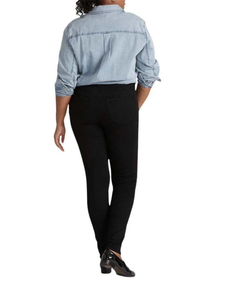 Women's Plus Seine High Rise Skinny Jeans 27 Black Wash