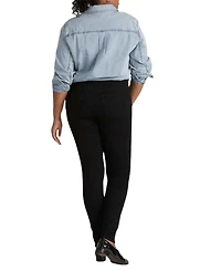 Women's Plus Seine High Rise Skinny Jeans 27 Black Wash
