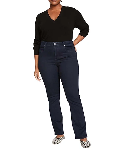 Universal Standard Women's Plus Marne Bootcut Jeans Black Wash