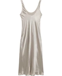 Women's Neutral Satin Slip Dress