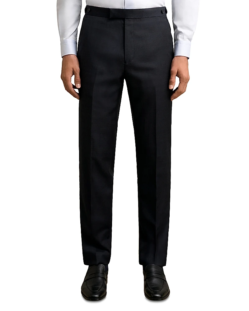 Reiss Reef Slim Fit Prince of Wales Check Wool Trousers