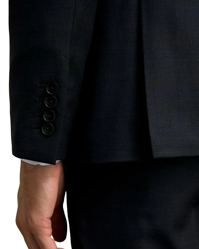 Slim Fit Prince of Wales Check Wool Blazer